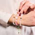 Spectre | Bracelet macramé galets de verre sirène